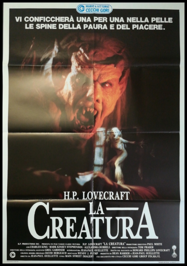 LA CREATURA LOVECRAFT Manifesto Film 2F Poster Originale Cinema STEPHENSON KING