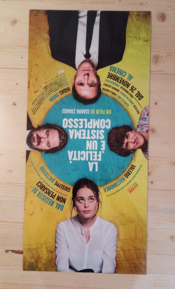 LA FELICITA E' UN SISTEMA COMPLESSO Locandina Film 33x70 Poster Originale Cinema