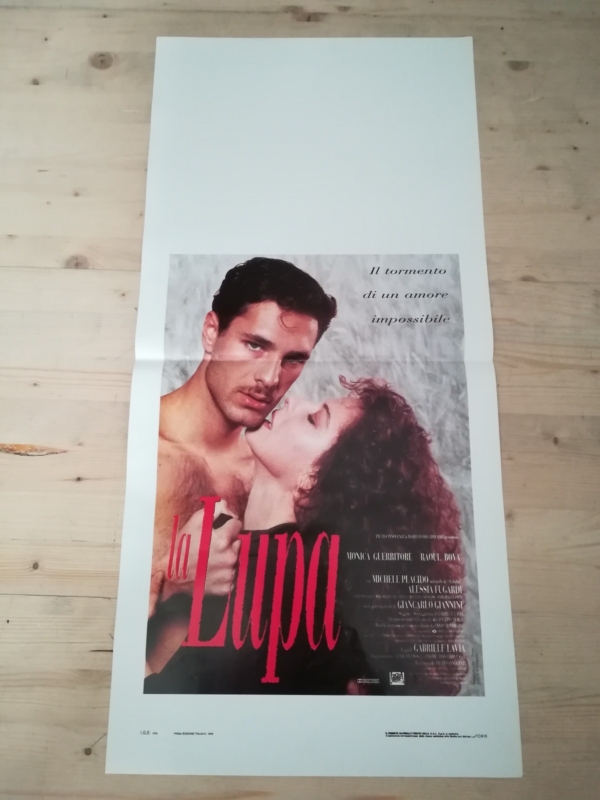 LA LUPA Locandina Film 33x70 Poster Originale Cinema PLACIDO GUERRITORE BOVA