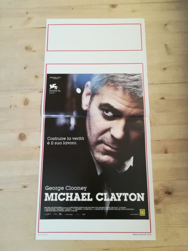MICHAEL CLAYTON Locandina Film 33x70 Poster Originale Cinema CLOONEY