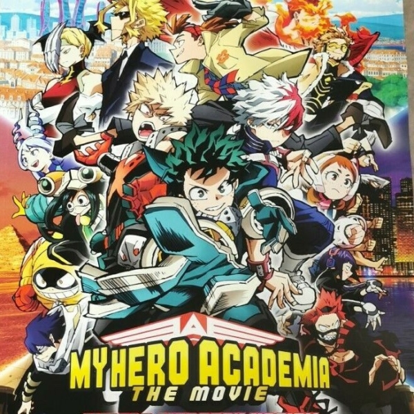 MY HERO ACADEMIA WORLD HEROS MISSION Original Movie Poster 12x27" Japan Anime - immagine 3