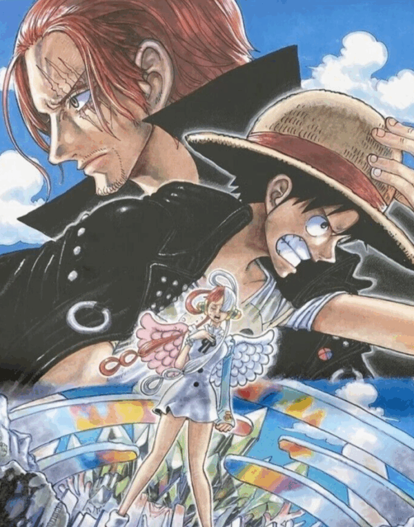 ONE PIECE FILM RED Original Movie Poster 12x27" Italian GORO TANIGUCHI ANIME - immagine 3