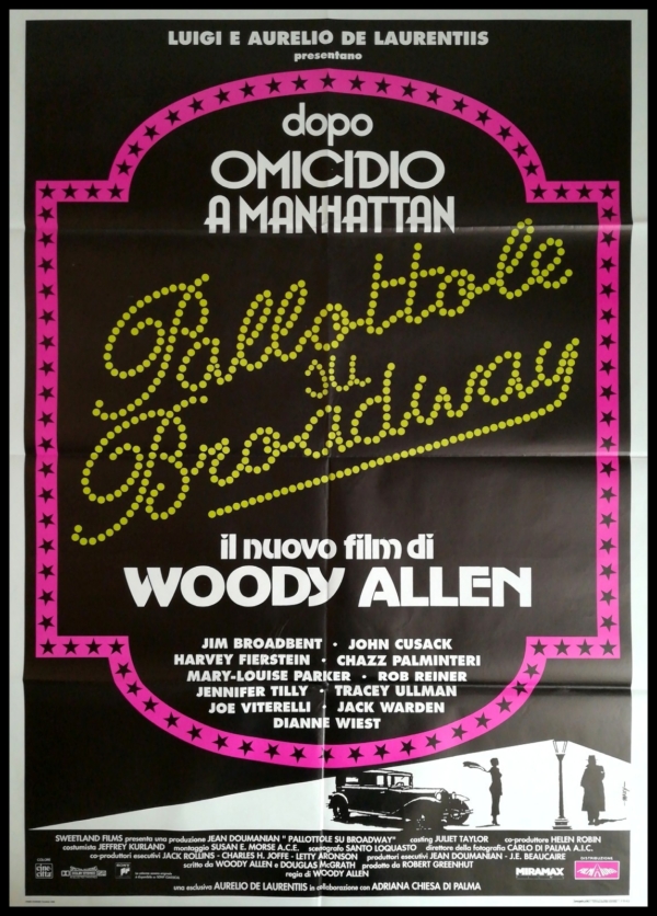 PALLOTTOLE SU BROADWAY Manifesto 2F Poster Originale Cinema ALLEN CUSACK