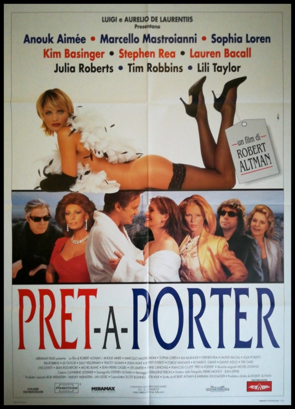 READY TO WEAR 1994 Original Movie Poster 39x55" 2Sh Italian ALTMAN MASTROIANNI