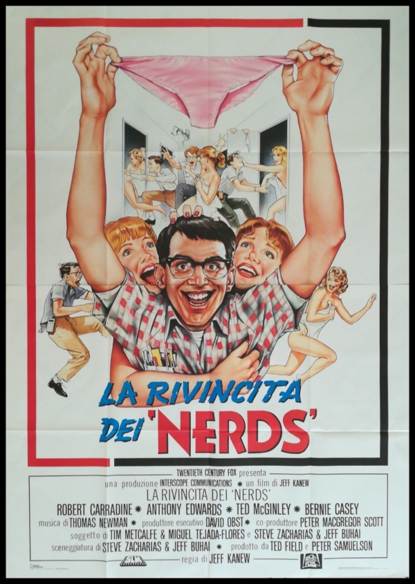 REVENGE OF THE NERDS Original Movie Poster 55x78" 4Sh Italian KANEW