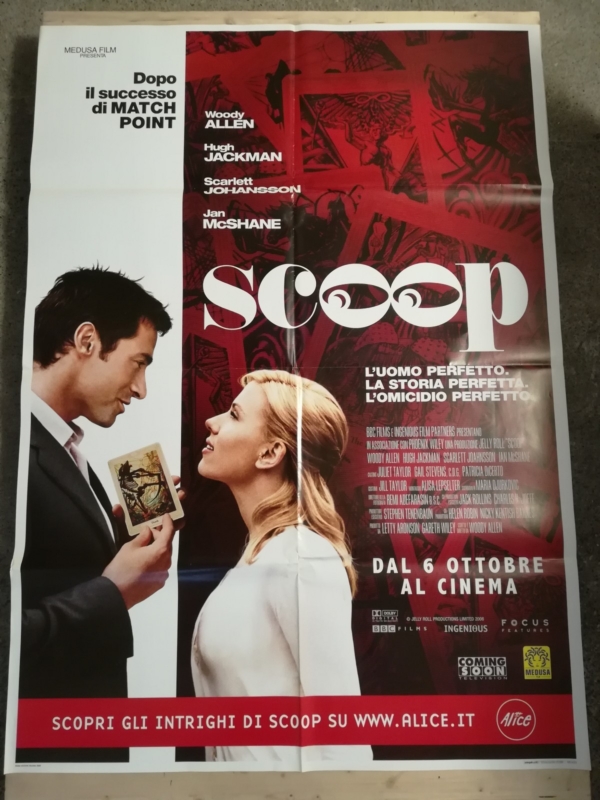 SCOOP Original Movie Poster 39x55" 2Sh Italian ALLEN JOHANSSON JACKMAN