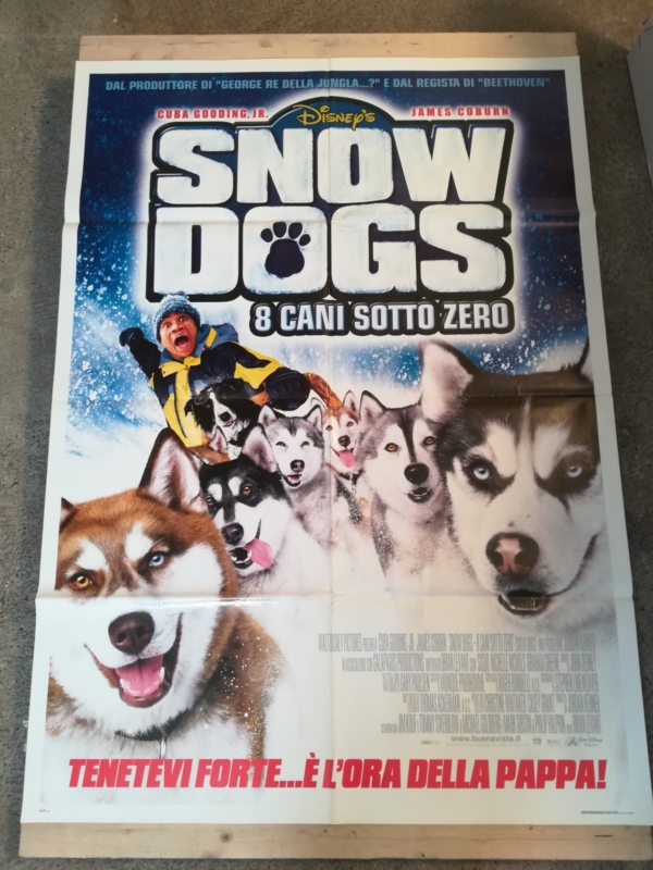 SNOW DOGS 8 CANI SOTTO ZERO Manifesto Film 2F Poster Originale Cinema 100x140