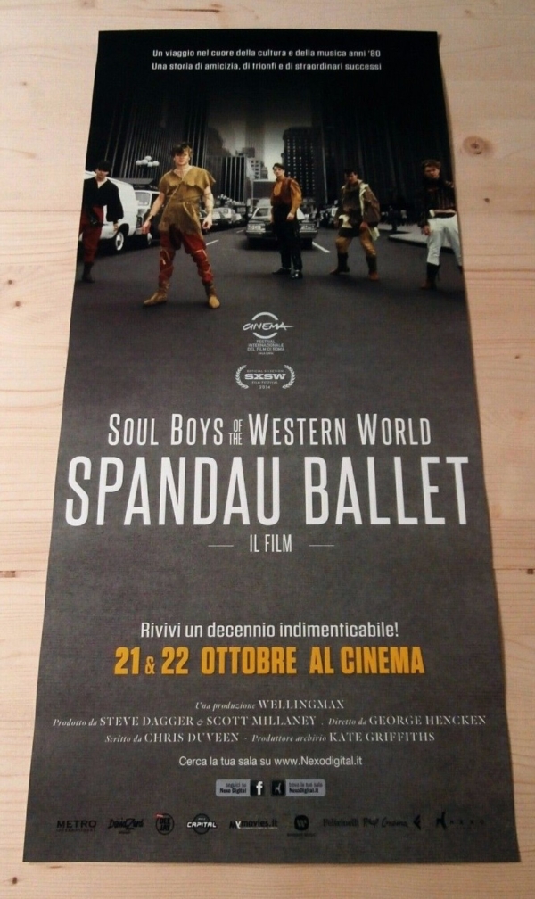 SPANDAU BALLET Original Music Movie Poster 12x27" Italian