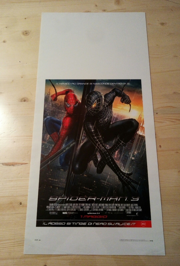 SPIDERMAN 3 VS VENOM Locandina Film 33x70 Poster Originale Cinema