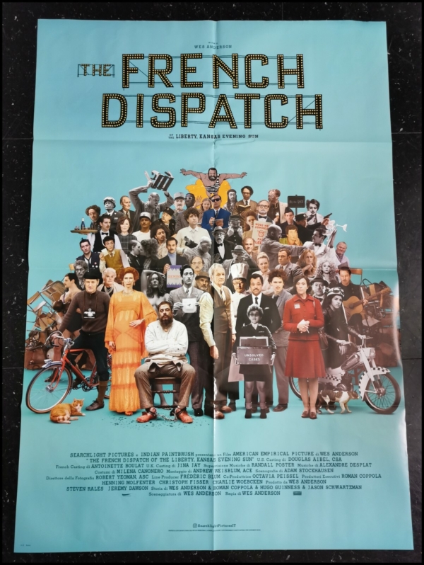 THE FRENCH DISPATCH Original Movie Poster 39x55" 2Sh Italian WES ANDERSON MURRAY - immagine 3