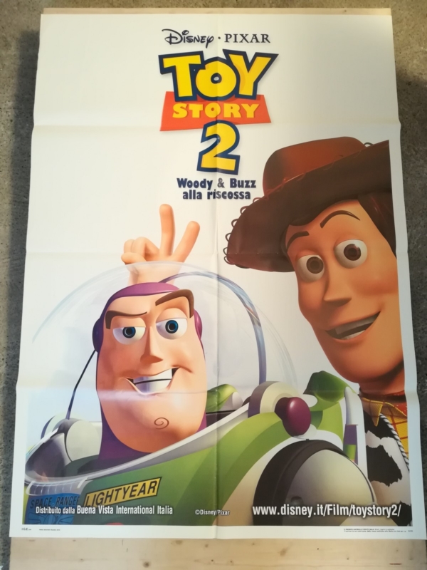TOY STORY 2 Original Movie Poster 39x55" 2Sh Italian DISNEY PIXAR