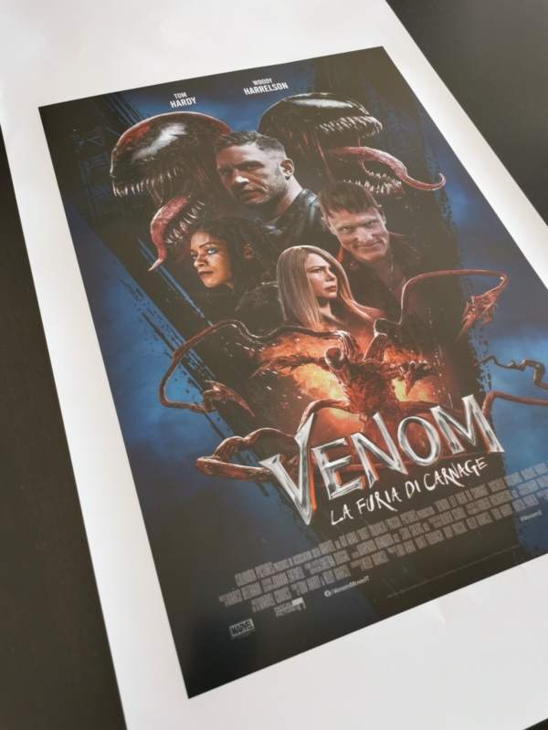 VENOM LET THERE BE CARNAGE Original Movie Poster 12x27" Italian TOM HARDY DC - immagine 3