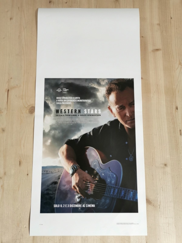 WESTERN STARS Original Movie Poster 12x27" Italian BRUCE SPRINGSTEEN ZIMNY