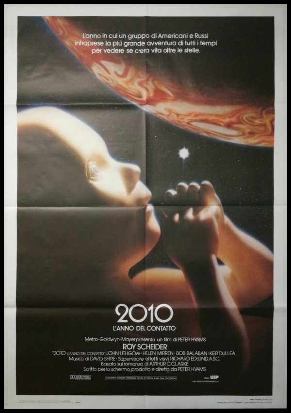 2010 THE YEAR WE MAKE CONTACT Original Movie Poster 39x55" 2Sh Italian SCI-FI