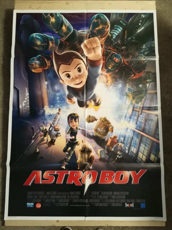 ASTROBOY Original Movie Poster 39x55" 2Sh Italian ANIME MANGA