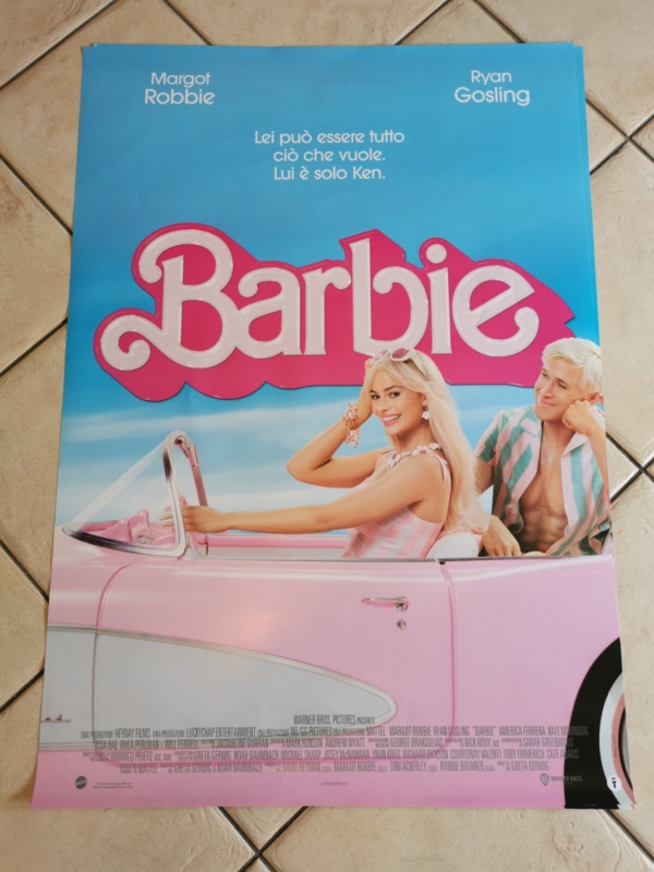 BARBIE Original Movie Poster 27x40" Italian RYAN GOSLING MARGOT ROBBIE