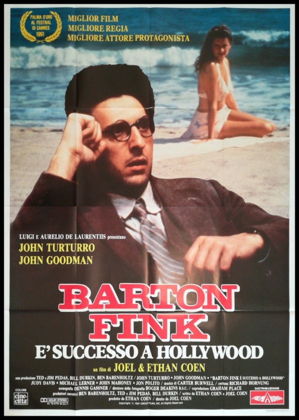 BARTON FINK Manifesto Film 4F Poster Originale Cinema COEN TURTURRO GOODMAN
