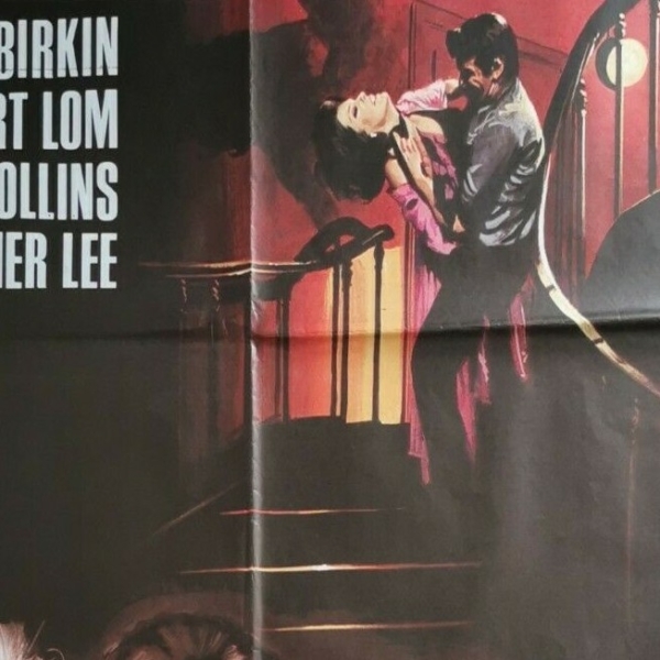 DARK PLACES 1973 Original Movie Poster 39x55" 2Sh Italian CHRISTOPHER LEE BIRKIN - immagine 3