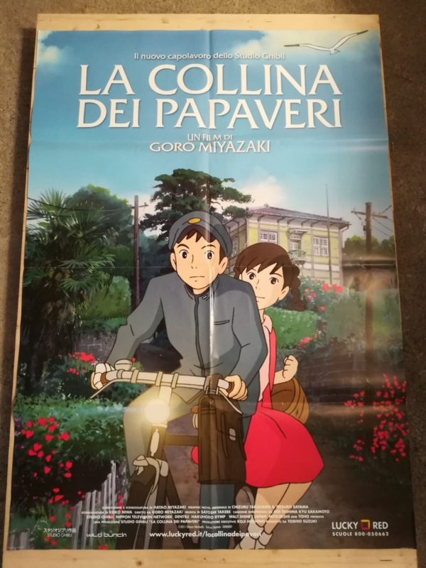 FROM UP ON POPPY HILL Original Movie Poster 39x55" 2Sh ItalMIYAZAKI GHIBLI Japan