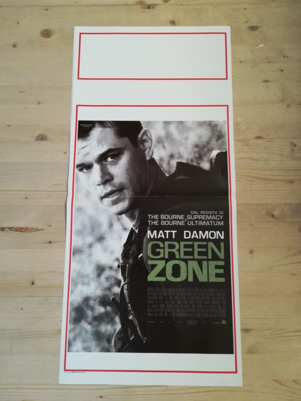 GREEN ZONE Locandina Film 33x70 Poster Originale Cinema MATT DEMON