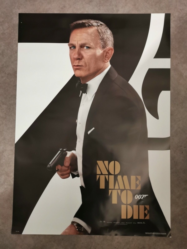 JAMES BOND NO TIME TO DIE Poster Film Originale 70x100 Locandina Cinema 007