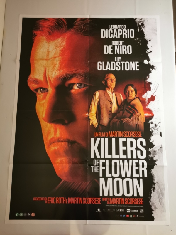KILLER OF THE FLOWER MOON Original Movie Poster 39x55" 2Sh Ita SCORSESE CAPRIO