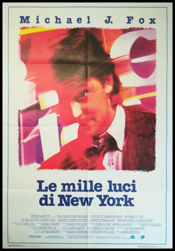 LE MILLE LUCI DI NEW YORK Manifesto 2F Poster Originale Cinema MICHAEL J. FOX