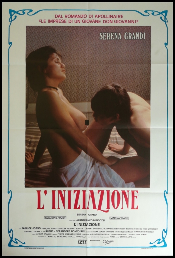L'INIZIAZIONE Manifesto Film 2F Poster Originale Cinema SERENA GRANDI EROTICO