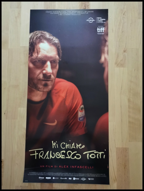 MI CHIAMO FRANCESCO TOTTI Locandina Film 33x70 Poster Originale Cinema ROMA AS