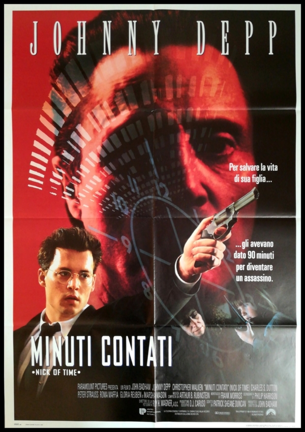 MINUTI CONTATI Manifesto Film 2F Poster Originale Cinema NICK OF TIME DEPP