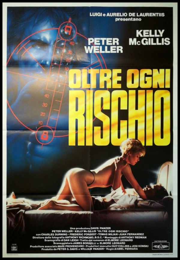 OLTRE OGNI RISCHIO Manifesto Film 2F Poster Originale Cinema FERRARA McGILLIS