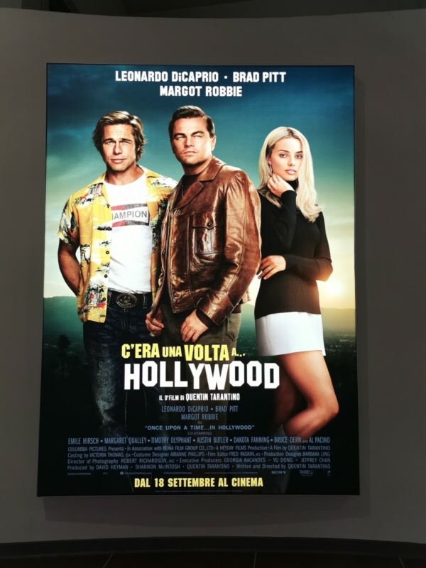 ONCE UPON A TIME IN HOLLYWOOD Original Backlit Banner 55x78 Movie Poster Italian