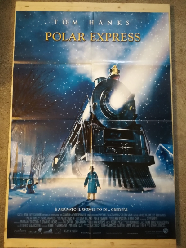 POLAR EXPRESS Original Movie Poster 39x55" 2Sh Italian HANKS