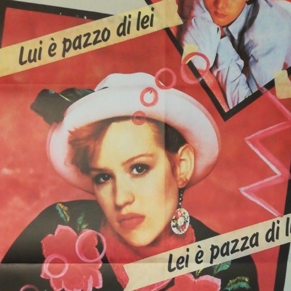 PRETTY IN PINK 1986 Original Movie Poster 39x55" 2Sh Italian DEUTCH RINGWALD - immagine 3