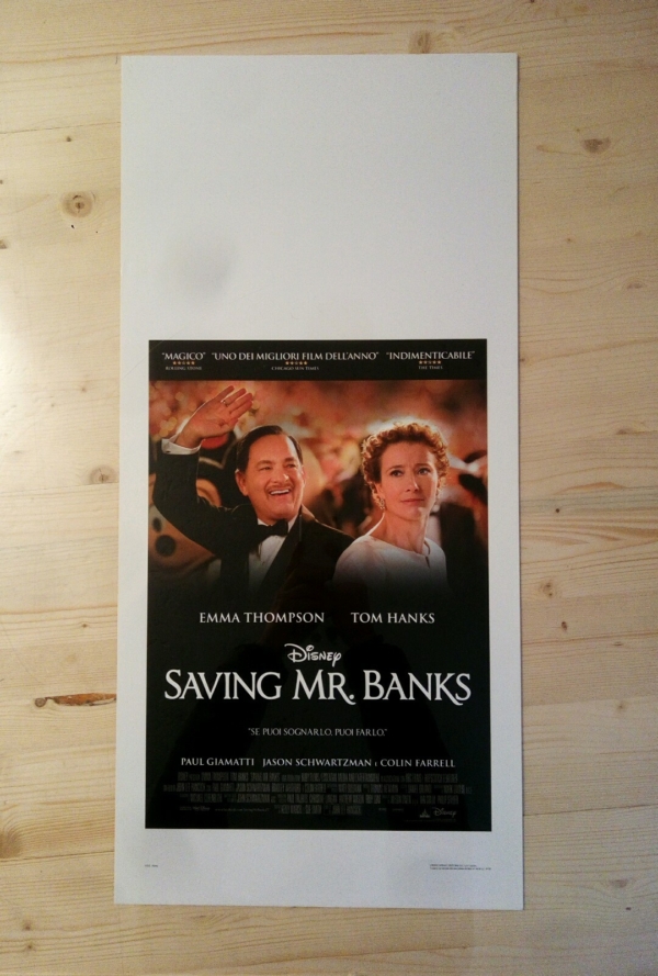 SAVING MR BANKS Locandina Film 33x70 Poster Originale Cinema DISNEY