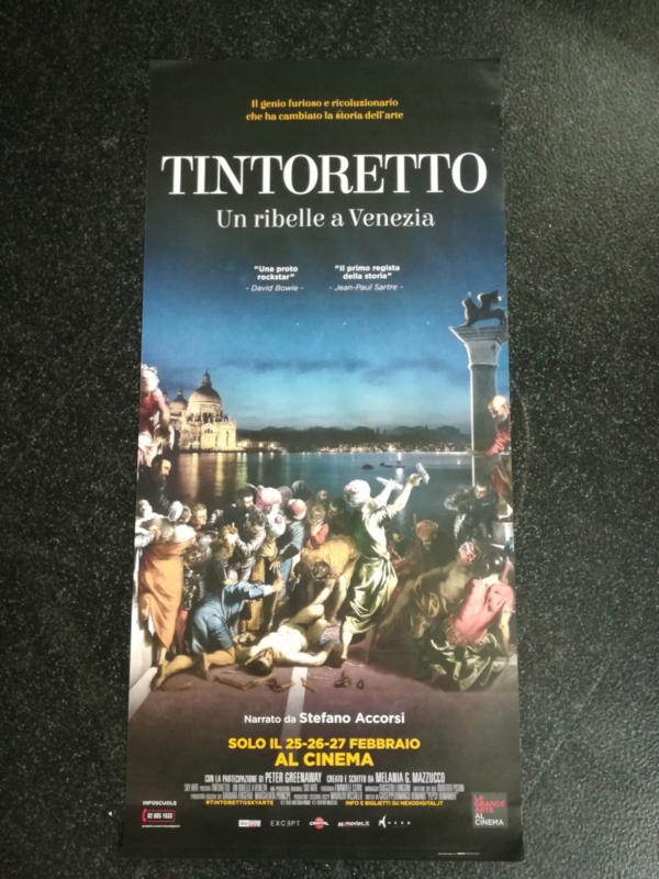 TINTORETTO UN RIBELLE A VENEZIA Locandina Cinema 33x70 Poster Originale Arte