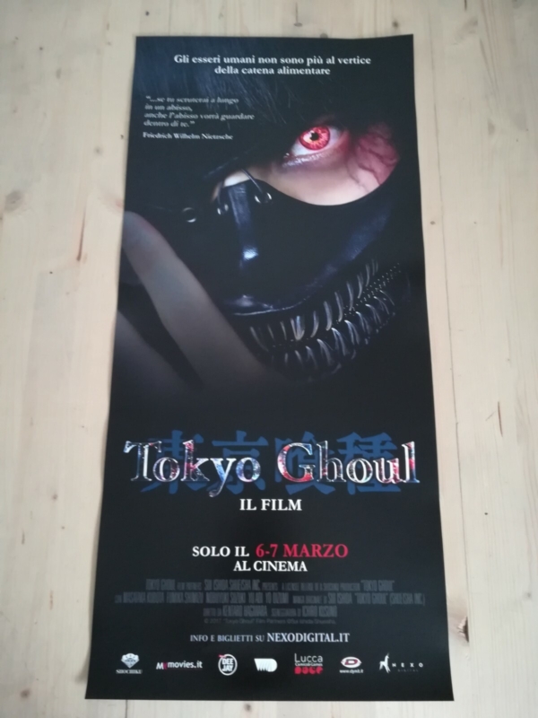 TOKYO GHOUL Locandina Originale 33x70 Poster Film Anime SUI ISHIDA SHIN TOWADA