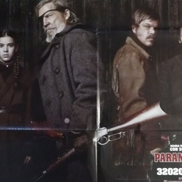 TRUE GRIT Original Movie Poster 39x55" 2Sh Italian JOEL ETHAN COEN MATT DAMON - immagine 3