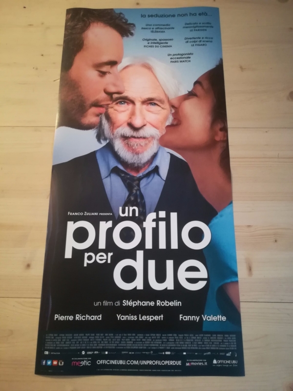 UN PROFILO PER DUE Locandina Film 33x70 Poster Originale Cinema