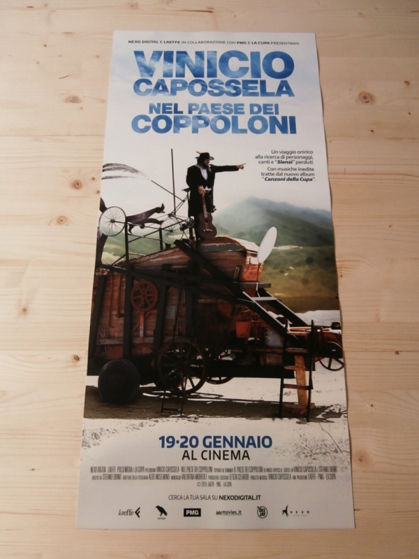 VINICIO CAPOSSELA PAESE COPPOLONI Original Movie Poster 12x27" Italian Music