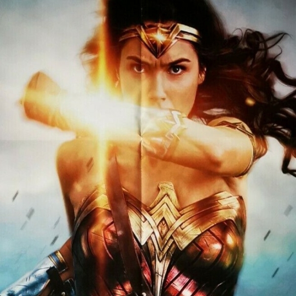 WONDER WOMAN Original Movie Poster 39x55" 2Sh Italian DC COMICS - immagine 3