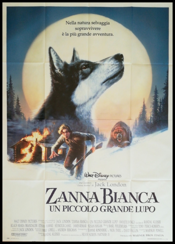 ZANNA BIANCA UN PICCOLO GRANDE LUPO Manifesto 4F Poster Originale Cinema DISNEY