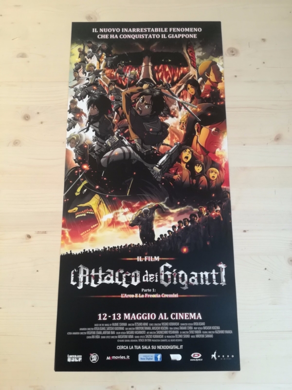 ATTACK ON TITAN Part 1 Original Movie Poster 12x27" Japan Anime HAJIME ISAYAMA
