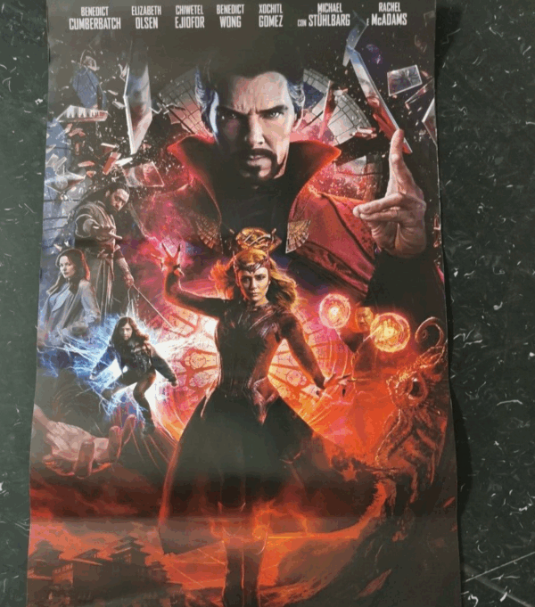 DOCTOR STRANGE MULTIVERSE MADNESS Original Movie Poster 12x27" Italian MARVEL - immagine 3