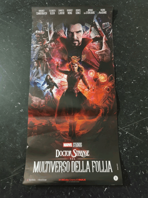 DOCTOR STRANGE MULTIVERSE MADNESS Original Movie Poster 12x27" Italian MARVEL