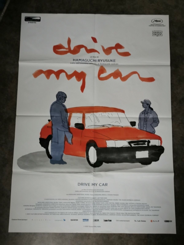 DRIVE MY CAR Original Movie Poster 39x55" 2Sh Italian RYUSUKE HAMAGUCHI DORAIBU