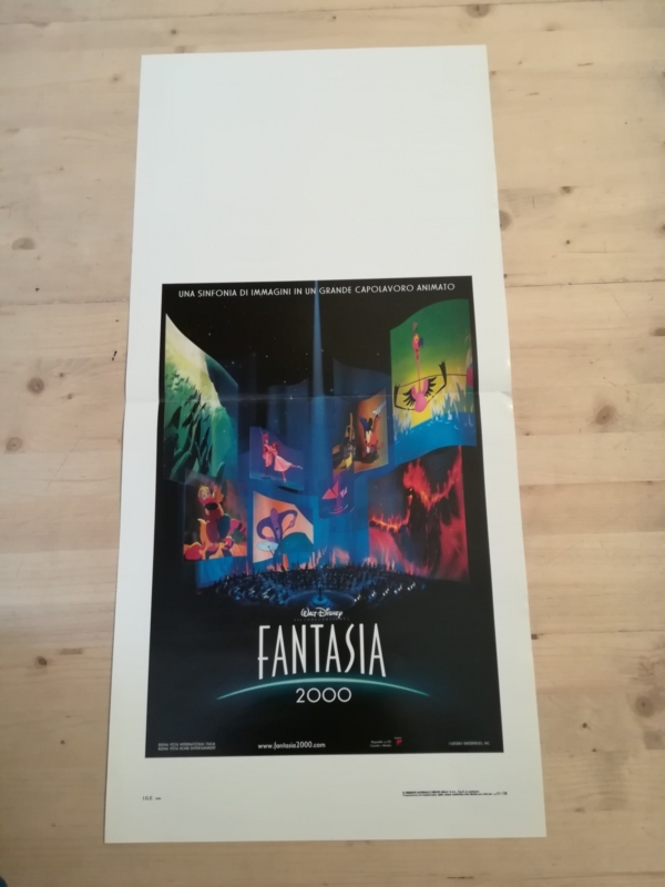 FANTASIA 2000 Locandina Film 33x70 Poster Originale Cinema DISNEY TOPOLINO