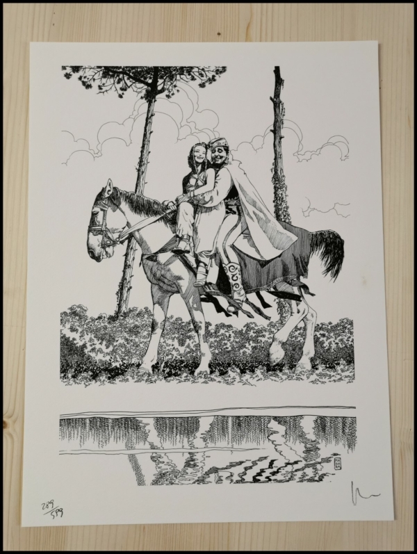 FELLINI MOVIES Original Litho Poster 11,5x15" SIGNED By MANARA DOLCE VITA RARE - immagine 3