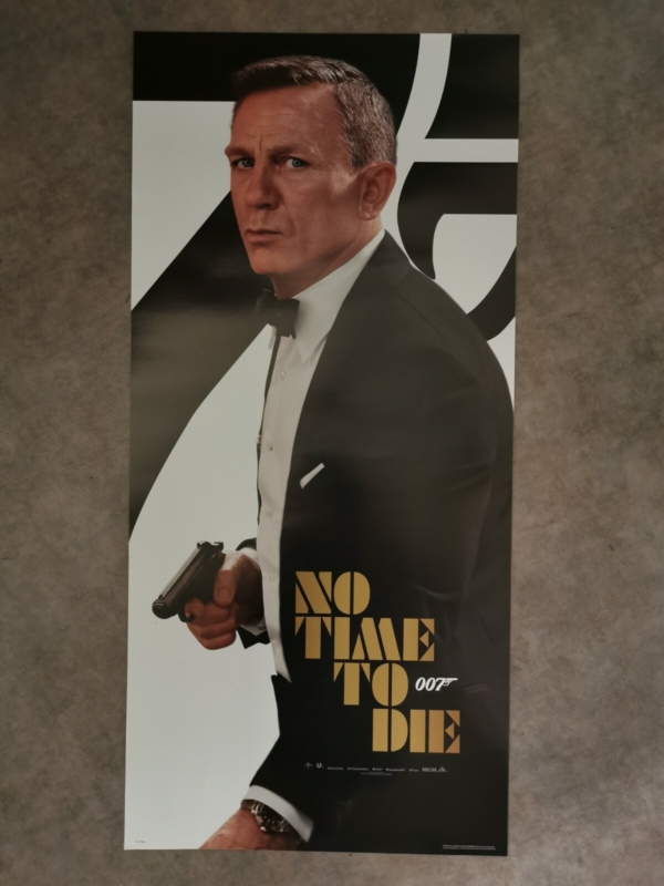JAMES BOND NO TIME TO DIE Original Movie Poster 12x27" Italian DANIEL CRAIG 007