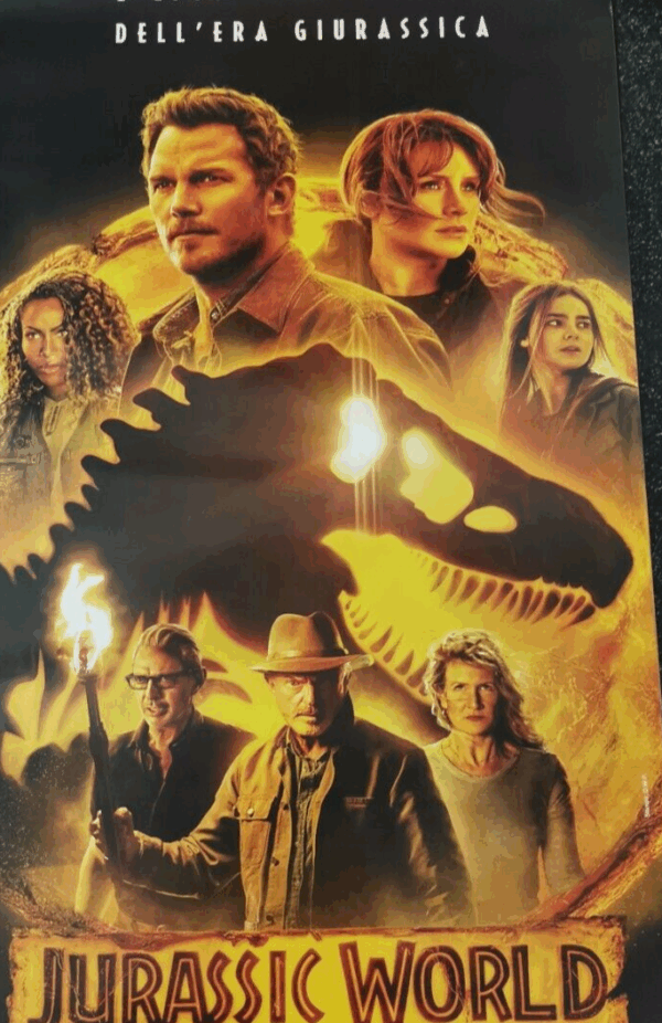 JURASSIC WORLD DOMINION Original Movie Poster 12x27" Italian PARK - immagine 3